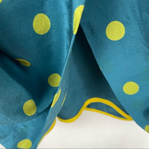 Anthropologie girls from Savoy polka dot silk dress 2 - Picture 9 of 12